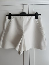 Zara Women Ladies White Skort Shorts Size S 26