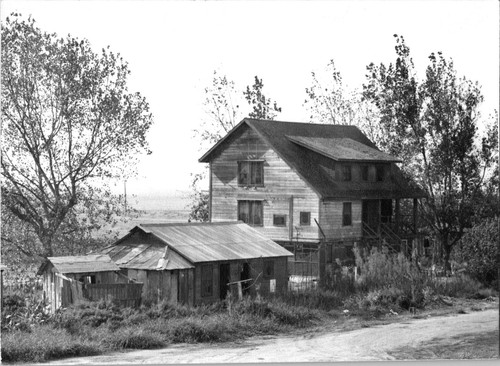 Old abandoned two - story, house