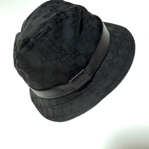 Gucci monogram black bucket - gg,