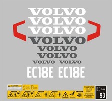 Volvo EC18E Mini Digger Decal
