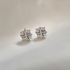 925 Sterling Silver Cross Stud