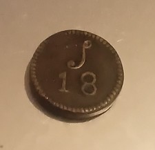 circa 18th Century Coin Weight Maybe A Portuguese Moidore Coin Weight