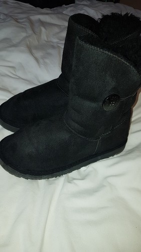 Ladies black ugg boots - boots, size