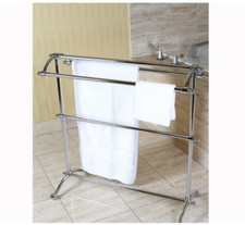 Standing Towel Rack CHROME Bar