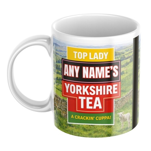 Personalised tea mug her - personalised, woman