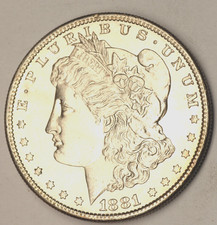 1881 S MORGAN DOLLAR! CREAM