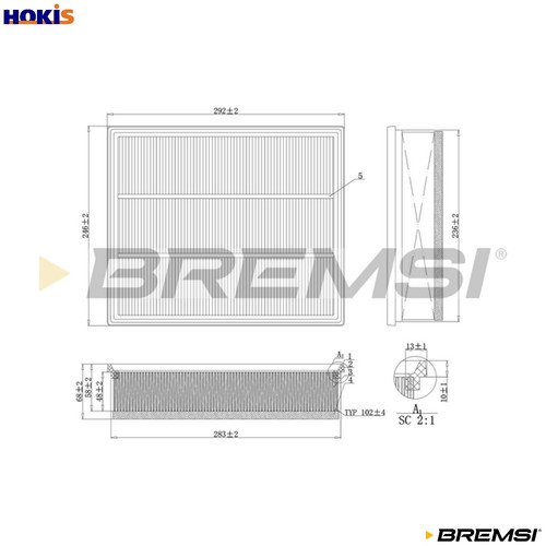 Air filter fa1108 for - air,
