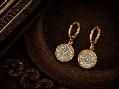 Gold tone evil eye - evil,