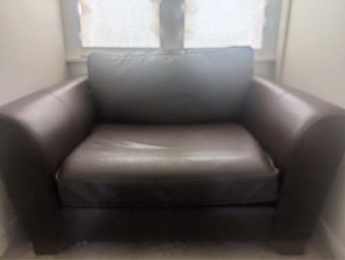 Love seat snuggle chair used