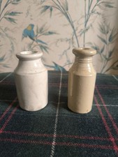 2 x Large Antique Stoneware Bottles