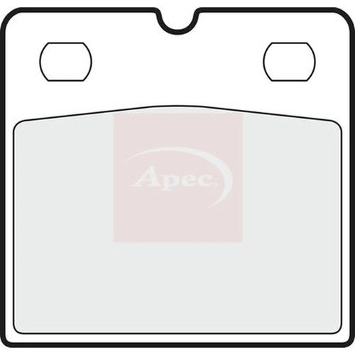 Apec rear brake pad set - pad,