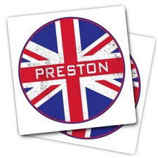 2x Vinyl Stickers Preston
