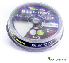10 Traxdata printable blu ray