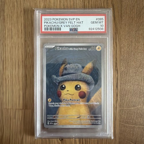 Pikachu with grey felt hat - with,