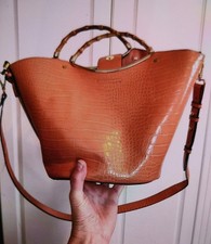 Topshop medium tote women's tote handbag,brown Pre-owned