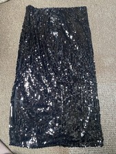 New Sequin Black Skirt Size 10 From Primark