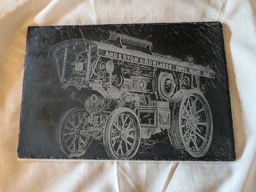 Showmans steam engine engraved - showmans,