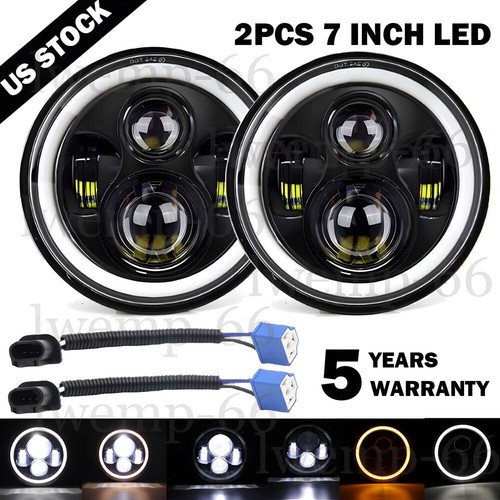 Inch round led - 7", headlights