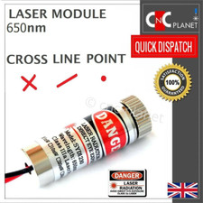 Laser Module Red Cross hair Line Poin Dot Diode Focusable Lens 650nm 5mW 5v UK