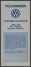 Volkswagen VW 1988 Consumer