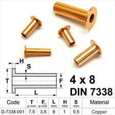 Solid Copper Flat Head Rivets