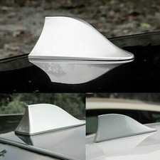 White Shark Fin Car Roof Antenna Radio FM/AM Signal Aerial for Mercedes Benz VW