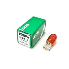Lucas LLB501A 12V 5W Side Light/Indicator Amber Bulb W5W - Genuine - Pack of 10