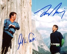 SHATNER/NIMOY STAR TREK SIGNED 6"x 4" PHOTO PRINT XMAS 2 CLEAR £2.50 CHARITY 3