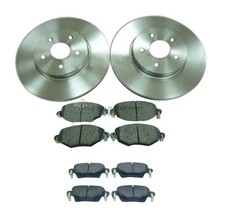 FOR JAGUAR  X TYPE 2001-2009 FRONT 2 BRAKE DISCS AND PADS SET & REAR BRAKE PADS