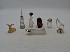 Avon Perfume Bottles Empty Deer Dachsund Seal Owl Basset Hound Bird Bundle