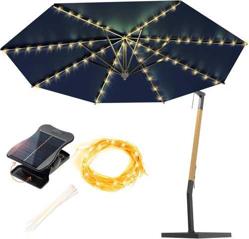Solar umbrella lights outdoor - lights,