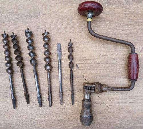 Vintage brace and - vintage, drill