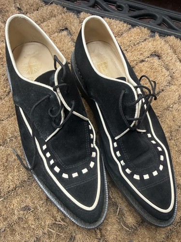 Underground suede black white - black,