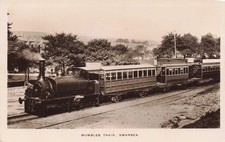 Vintage Mumbles Train Swansea Postcard 1912 Railway Collectable