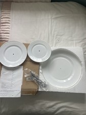 Silver 3 Tier Ceramic Cake Stand. Boxed. Opened but not used