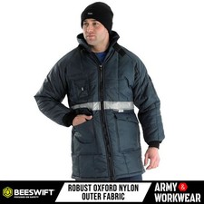 Coldstar Freezer Jacket Padded Thermal 3M Lined Parka Coat Work Sub-Zero Temp