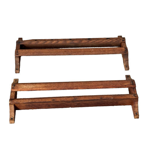 Oak church pew book rack - church,