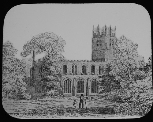 Magic lantern slide all saints - all,