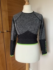 Ann Summers Sports Top Grey Marl Long Sleeve Medium UK 12-14 BNWOT