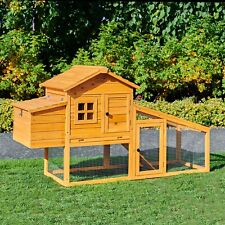 CHICKEN COOP & RUN HEN HOUSE POULTRY ARK HOME NEST BOX COUP COOPS RABBIT HUTCH +