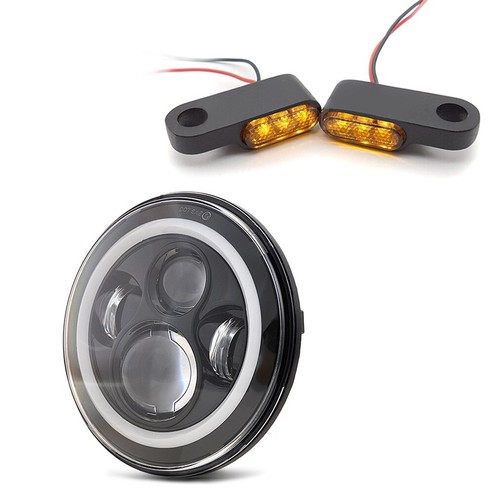 Led headlight handlebar - headlight, 7"+