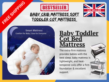 Baby Crib Mattress Soft Toddler Cot Mattress Soft & Quilted and Breathable Cover