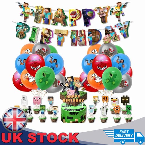 Minecraft theme birthday party - theme,