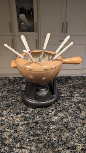 Creuset fondue set - creuset, with