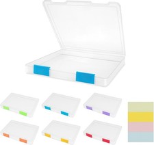 6 Pcs A4 File Box Clear