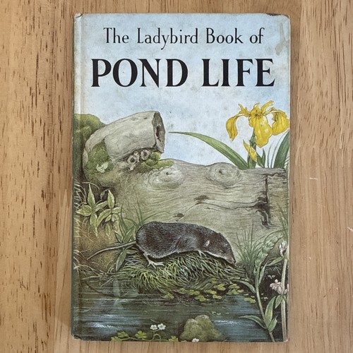 Vintage ladybird book pond - vintage, book,