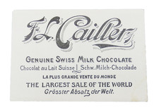 Cailler's Swiss Milk Chocolate Trade Card Switzerland c.1900 Glarnisch