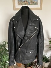 Zara Black Biker Faux Leather