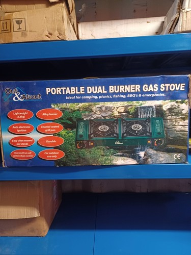 Portable double burner gas - portable,