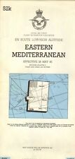 raf low &  high altitude map - eastern mediterranean may 85